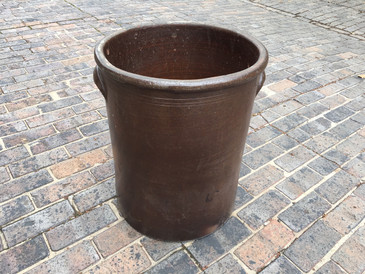 Stoneware Early American Extra Large Crock, Antique