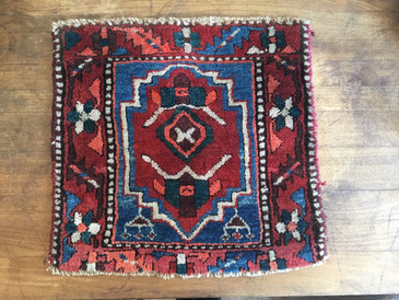#33 Tiny Northwest Persian Rug, Antique 1'5"x1'6" 