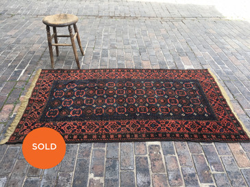 #35 Baluch Persian Rug, Antique 3'4"x 6'1"