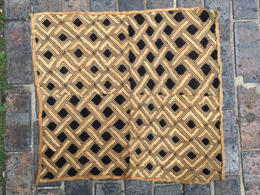 African Kuba Cloth Raffia Textile, SOLD