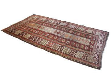 #39 Bordjalou Kazak Rug, Antique 4'7"x9' SOLD