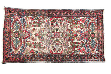 #52 Small Sarouk Persian Rug, Vintage 2'8"x5' SOLD