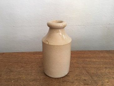 Stoneware Inkwell no.4, Antique English circa 1890s