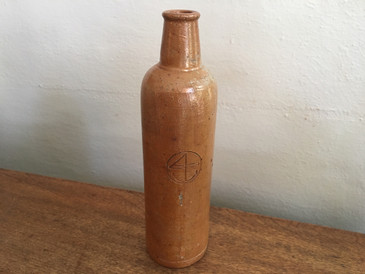 Antique Kreuzborg Stoneware Bottle, German circa 1800s  SOLD