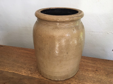 Antique Salt Glazed Crock, American 