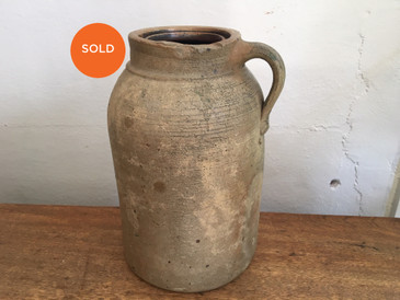 Antique Stoneware Jug, circa late 1800s American