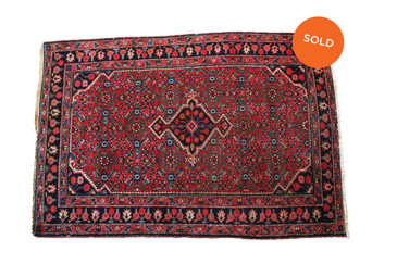 #57 Malayer Persian Rug, Vintage 3'7"x5'3" 