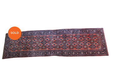 #59 Hamadan Persian Runner, Vintage 2'7"x 9'9" SOLD
