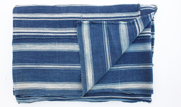 African Indigo Cotton Throw, Vintage no.1