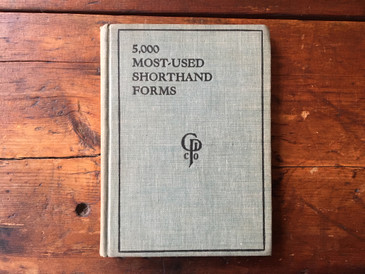 5000 Most-Used Shorthand Forms, Clothbound Book 1931