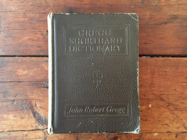 Gregg Shorthand Dictionary, Vintage Book c.1930