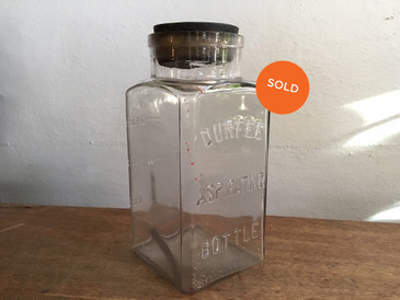 Glass Durfee Apothecary Aspirating Bottle, Antique