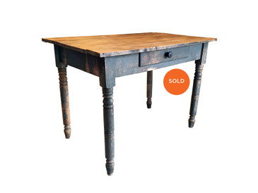 Maple Work Table with Drawer, Antique 