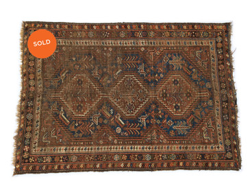 #75 Persian Lori Rug, Antique 3'7"x5'2"