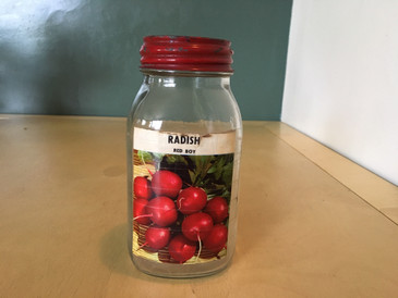 Mason Jar - Radish, Vintage 