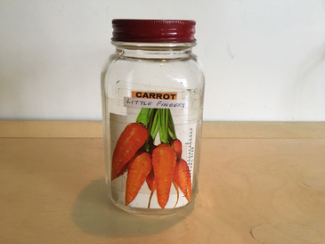Mason Jar - Carrot, Vintage