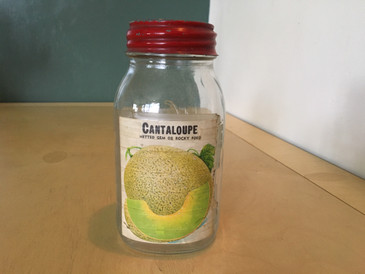 Mason Jar - Cantaloupe, Vintage