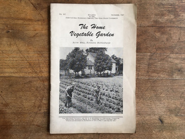 The Home Vegetable Garden, OSU bulletin 1947