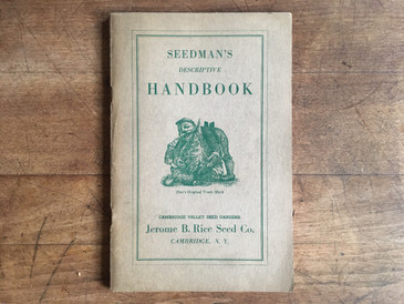 Seedman's Descriptive Handbook, Rice's Seeds 1937 SOLD