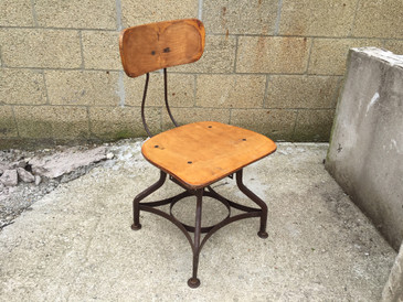 Industrial UHL Steel Toledo Chair, Antique SOLD