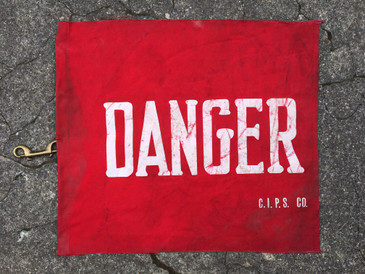 Danger  Industrial Flag, c.1940s SOLD
