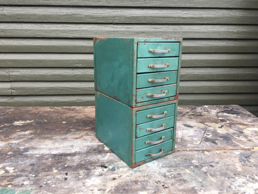 Small Metal Double Stack Organizer, Vintage