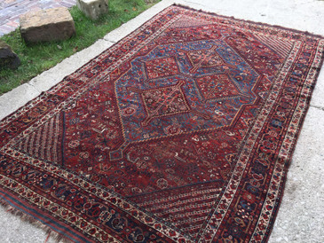 #91 Persian Rug, Antique 6'x9'10" Reserved for Laura