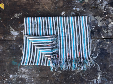 African Strip Cloth Cotton Throw, Vintage no.8