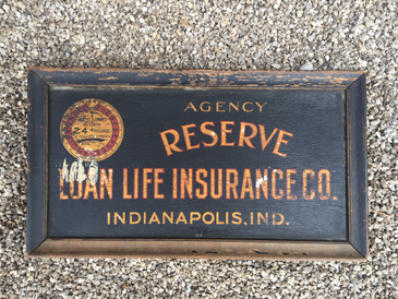 Small Wooden Advertising Sign, c.1920s