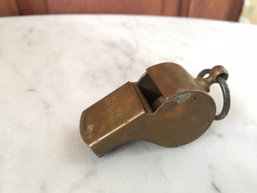 Official Military Brass Whistle, Vintage