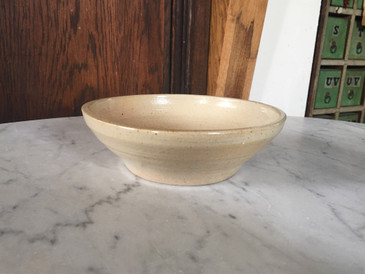 Studio Pottery Plain Low Bowl, 2"H
