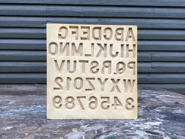 Letters and Numerals Resin Casting Mold
