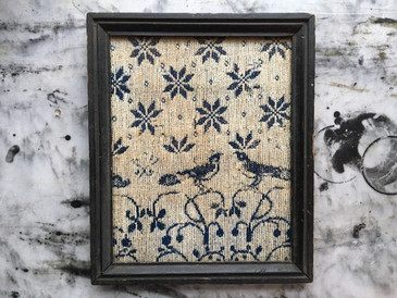 Ohio Coverlet Fragment, Dated 1834