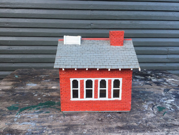 Folk Art Rinso Blue Detergent Schoolhouse, c.1950s