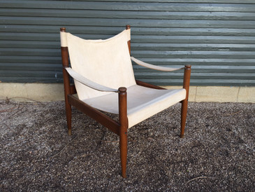 Erik Wørts Safari Chair, Danish 1960s