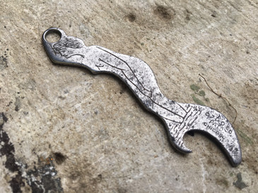 Rare Figural Woman Bottle Opener, c.1912