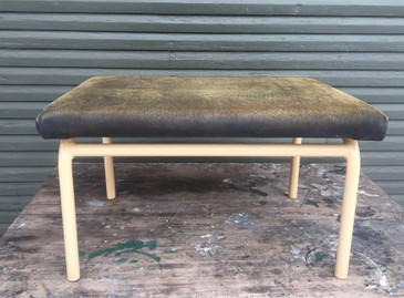 Leather Athletic Bench, Belgian 1960s 