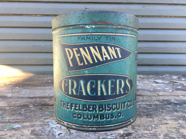 Pennant Crackers Tin, Columbus Ohio c. 1920s