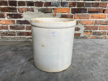 Stoneware 5 Gallon Crock, Antique