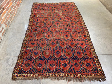#108 Beshir 4'9 x 8'7 Persian Rug, c.1890