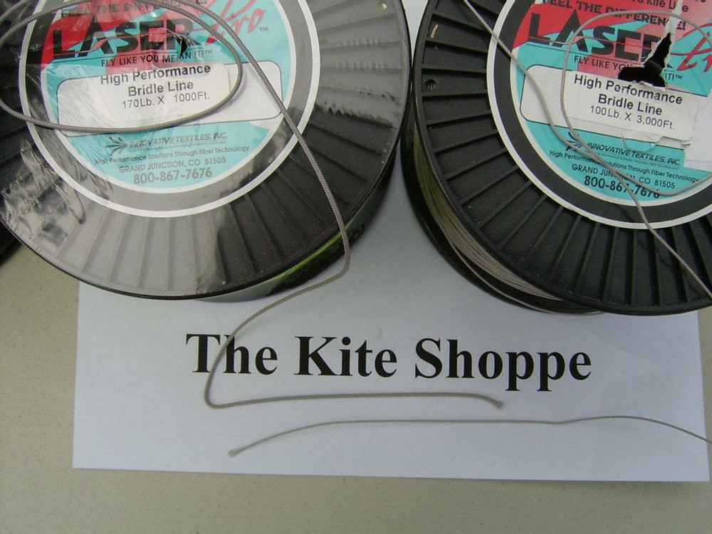 Laser Pro Bridle 100 by the foot White The Kite Shoppe