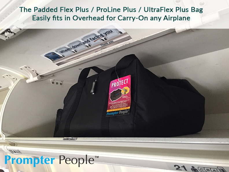 PrompterPeople ProLine Plus Bag in Overhead Airplane