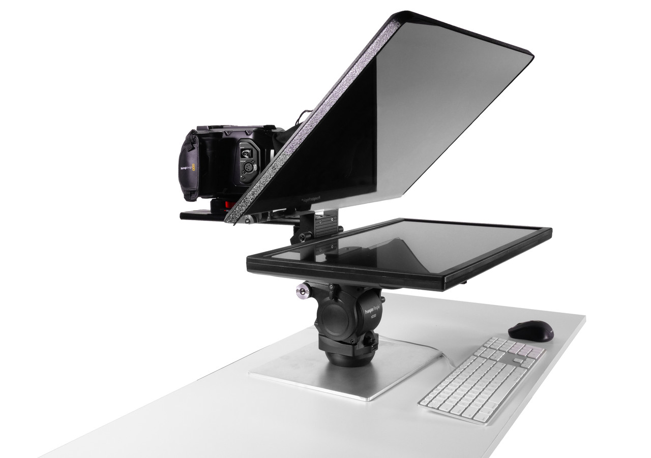 Flex Plus Desktop Teleprompter for Distance Learning, Social Distancing Interviews, Work-At-Home Professionals, Live Streams in home Office, Remote Video Sales and Support - Front EU Internal Version