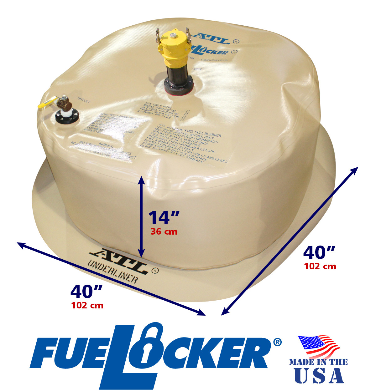 75 Gallon ATL FueLocker Range Extension Fuel Bladder