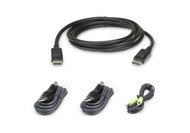 ATEN 2L-7D02UDPX4: 1.8M USB DisplayPort Secure KVM Cable Kit 