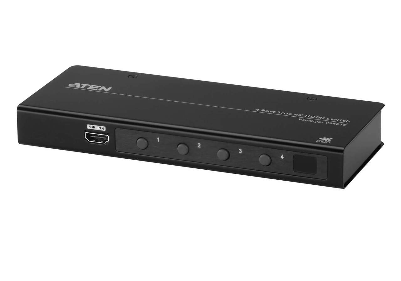ATEN VS481C: 4-Port True 4K HDMI Switch - aten-kvm.com