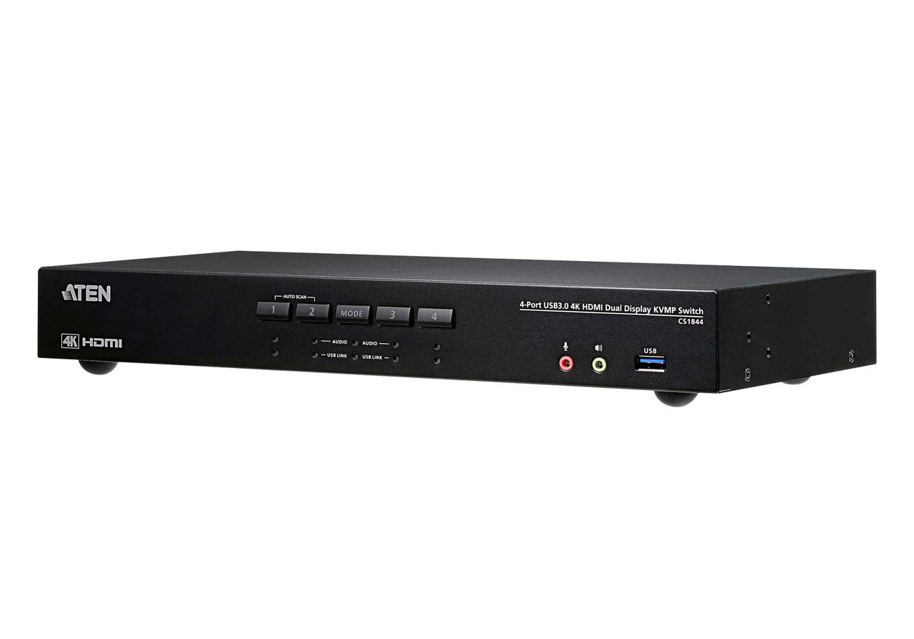 CS1844: 4-Port USB 3.0 4K HDMI Dual Display KVMP™ Switch - aten-kvm.com