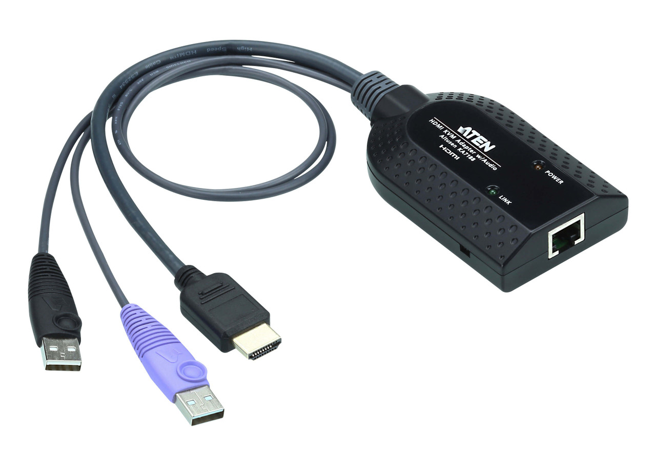 ATEN KA7188: USB HDMI Virtual KVM Adapter (Support Smart Reader and Audio De-Embedder) -