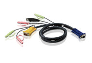 ATEN 2L-5302U: 6FT SPHD15(M)-HD15M/USB Cable F/CS1754/CS1758 with Audio