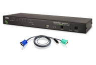 ATEN CS1708AUKIT: 8 Port Combo (USB-PS/2) KVMP w/ 8-USB Cables